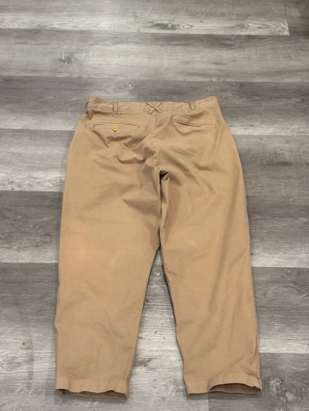 Alex Mill Standard Pleated Pant In Chino Vintage Khaki Cuffed Mens 31
